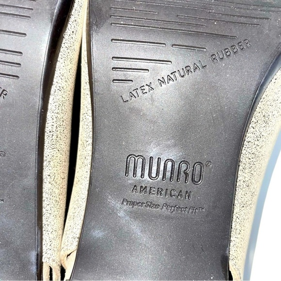 Munro Leather Lace-Up Sandals Size 8 | Tan - Picture 8 of 9